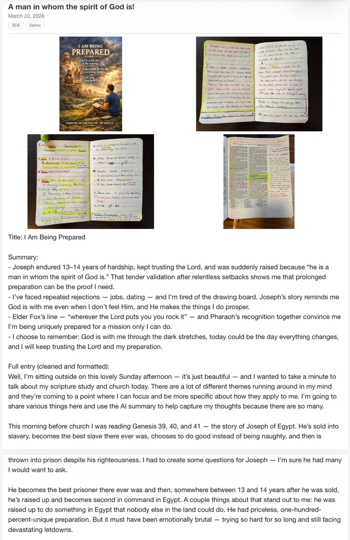 A Soulbox experience: 'A man in whom the spirit of God is!'